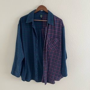 Wild Fable Color Block Flannel Size XL